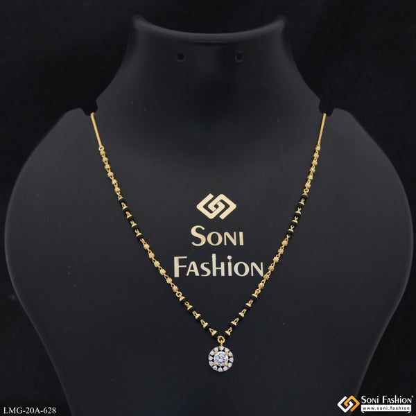 1 Gram Gold Plated Designer Mangalsutra for Women - Style A628