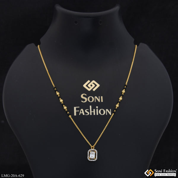 1 Gram Gold Plated Finely Detailed Mangalsutra for Women - Style A629