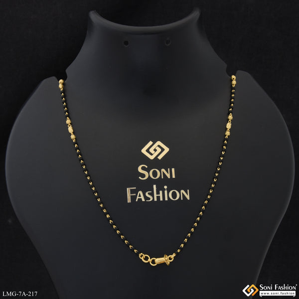 1 Gram Gold Plated Eye-catching Design Mangalsutra Dori For Ladies - Style A217