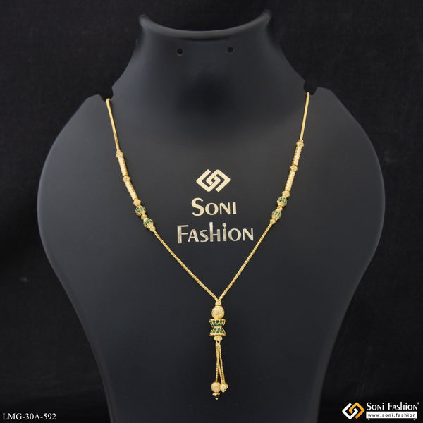 1 Gram Gold Plated Graceful Design Mangalsutra for Women - Style A592