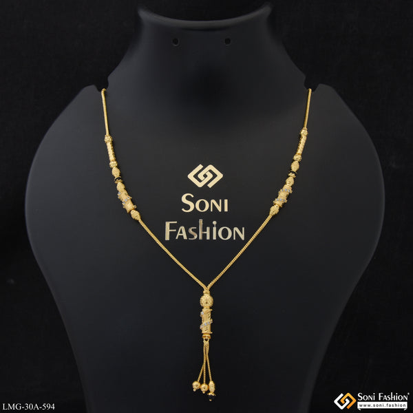 1 Gram Gold Plated Magnificent Design Mangalsutra for Women - Style A594