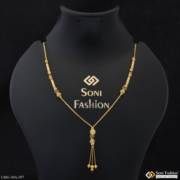 1 Gram Gold Plated Beautiful Design Mangalsutra for Women - Style A597