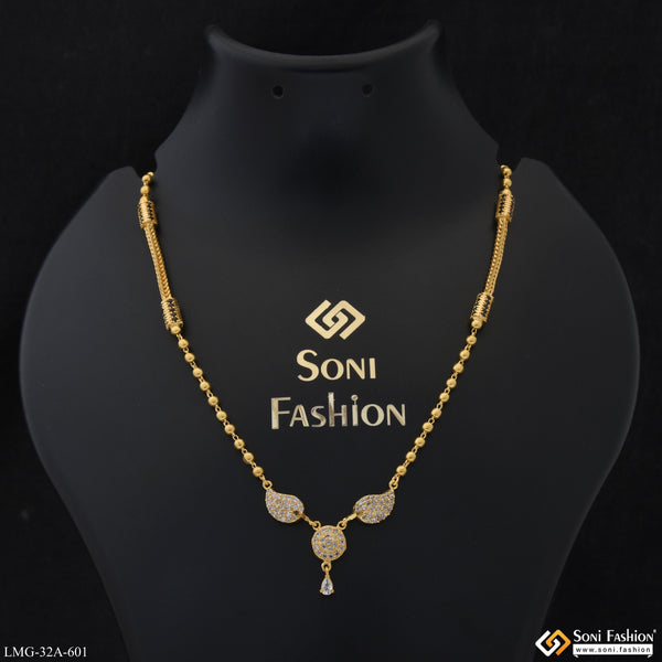 1 Gram Gold Plated Funky Design Mangalsutra for Women - Style A601