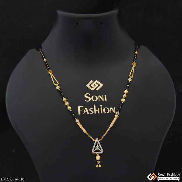 1 Gram Gold Plated Latest Design Mangalsutra for Women - Style A610