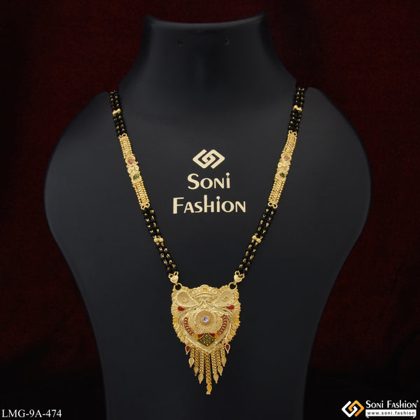 Fancy Design Artisanal Design Gold Plated Mangalsutra for Women - Style A474