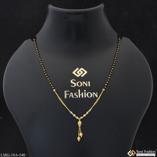 1 Gram Gold Plated Unique Design Mangalsutra for Women - Style A540