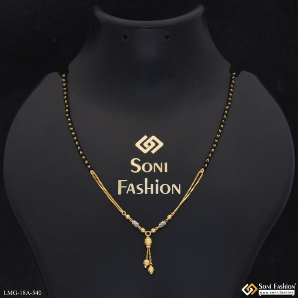 1 Gram Gold Plated Unique Design Mangalsutra for Women - Style A540