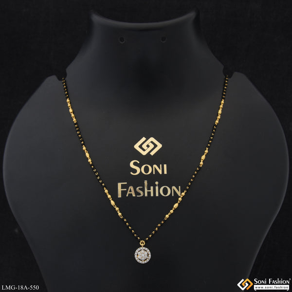 1 Gram Gold Plated Charming Design Mangalsutra for Women - Style A550