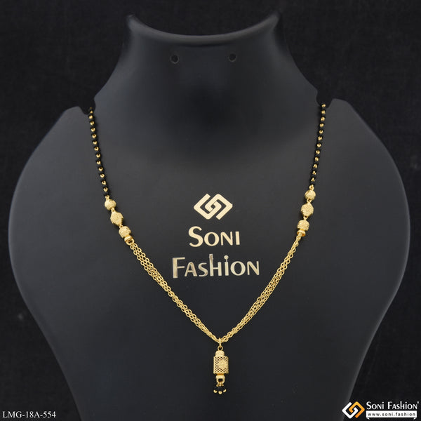 1 Gram Gold Plated Designer Mangalsutra for Women - Style A554