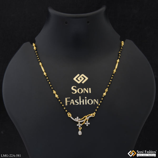 1 Gram Gold Plated Chic Design Mangalsutra for Women - Style A581