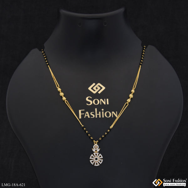 1 Gram Gold Plated Classic Design Mangalsutra for Women - Style A621