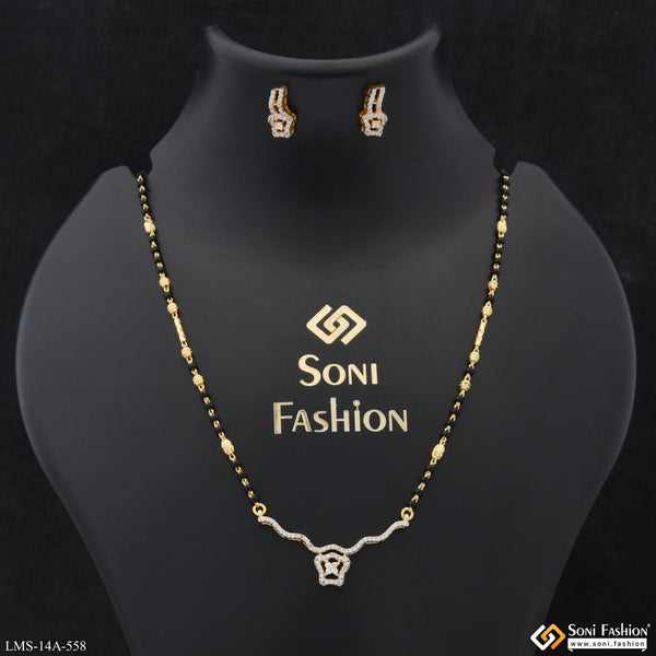 Glamorous Design Gold Plated Mangalsutra Set for Women - Style A558