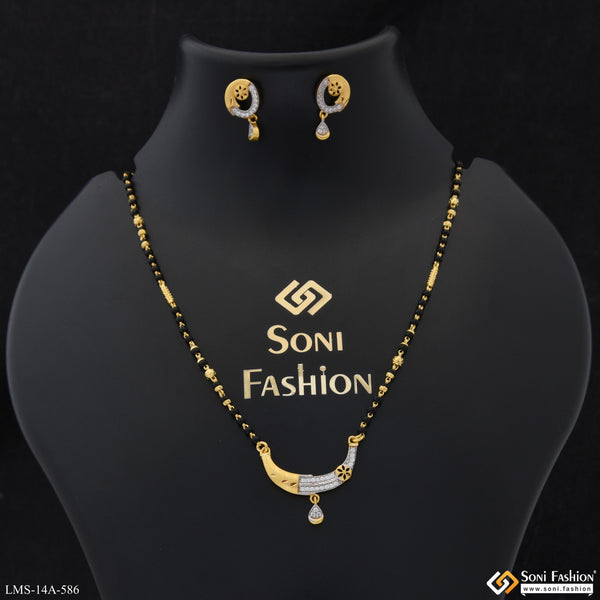 Exclusive Design Gold Plated Mangalsutra Set for Women - Style A586