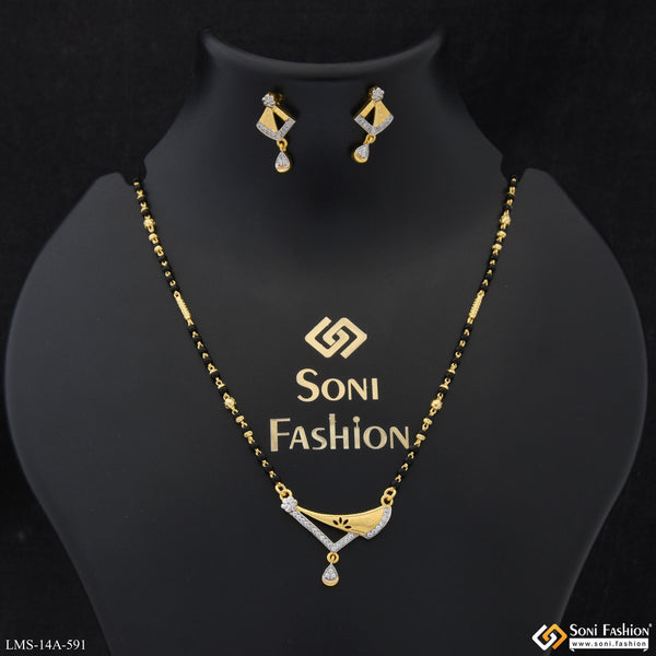 Dazzling Design Gold Plated Mangalsutra Set for Women - Style A591