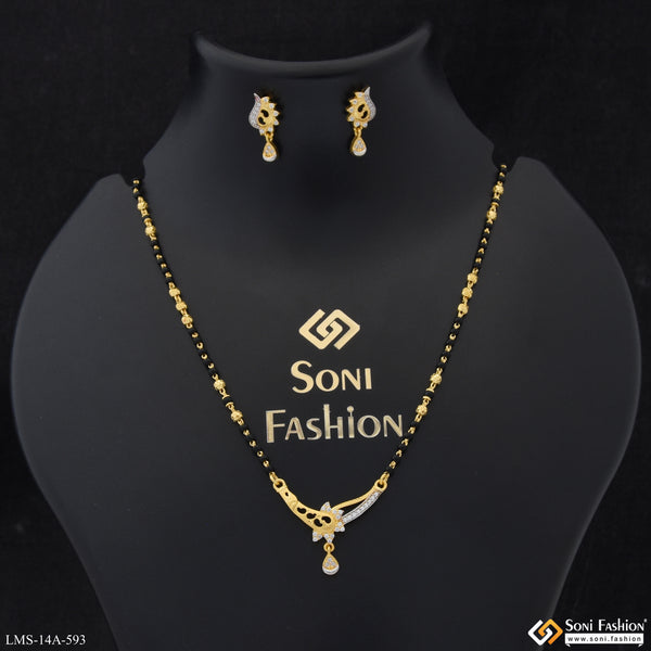 Exclusive Design Gold Plated Mangalsutra Set for Women - Style A593