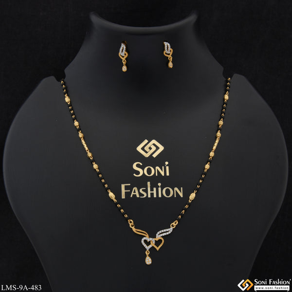 Dazzling Design Funky Design Gold Plated Mangalsutra Set for Women - Style A483