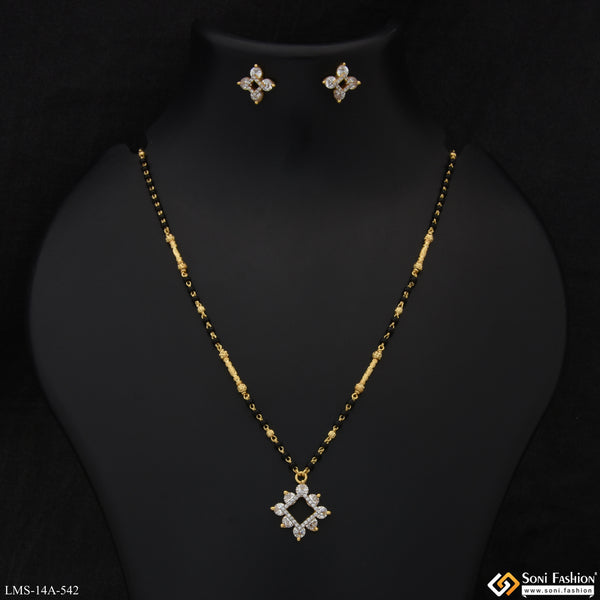 Fancy Design Gold Plated Mangalsutra Set for Women - Style A542