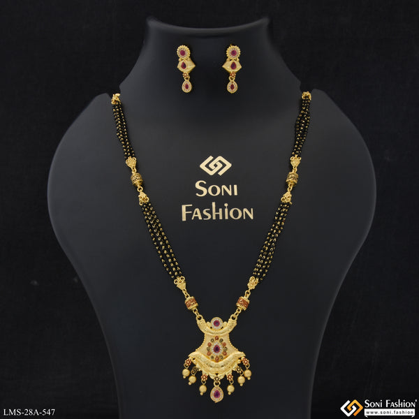 Eye-Catching Design Gold Plated Mangalsutra Set for Women - Style A547