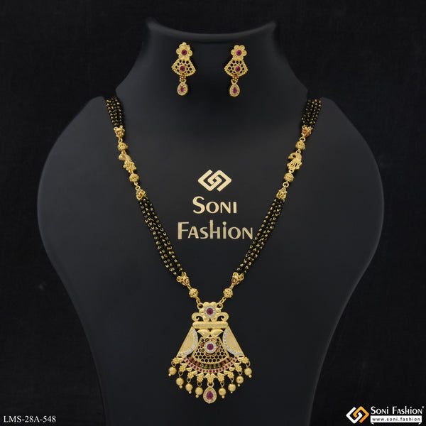 Superior Quality Gold Plated Mangalsutra Set for Women - Style A548