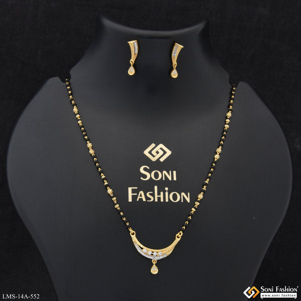 Fashionable Gold Plated Mangalsutra Set for Women - Style A552