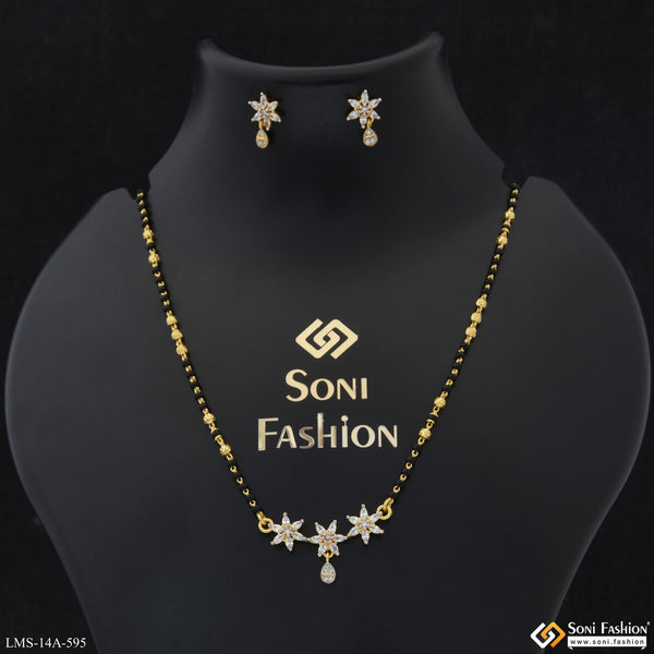 Dazzling Design Gold Plated Mangalsutra Set for Women - Style A595