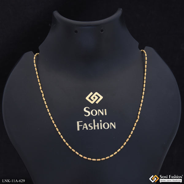 1 Gram Gold Plated Exclusive Design Chain for Ladies - Style A629