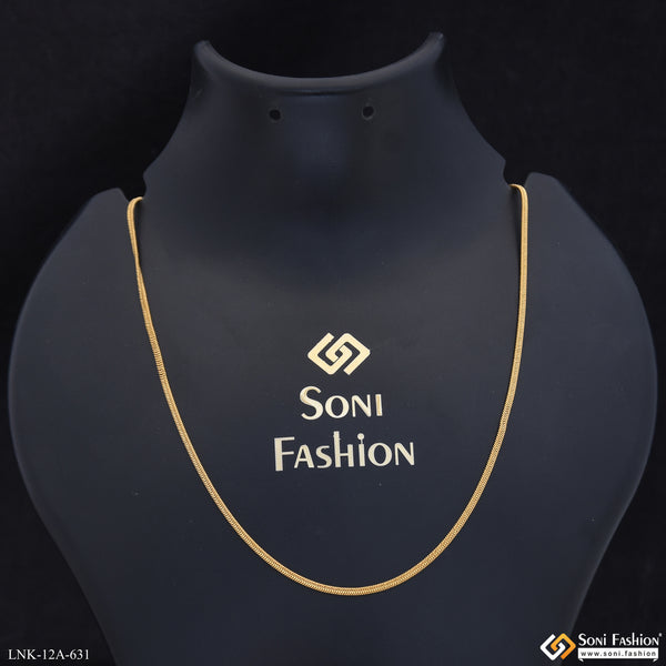 1 Gram Gold Plated Beautiful Design Chain for Ladies - Style A631