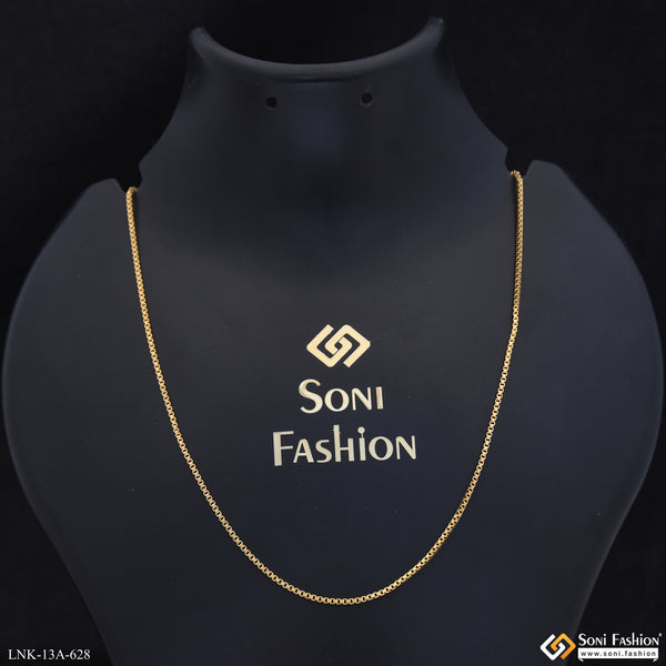 1 Gram Gold Plated Glamorous Design Chain for Ladies - Style A628