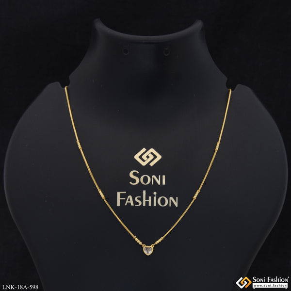 1 Gram Gold Plated Beautiful Design Necklace for Ladies - Style A598