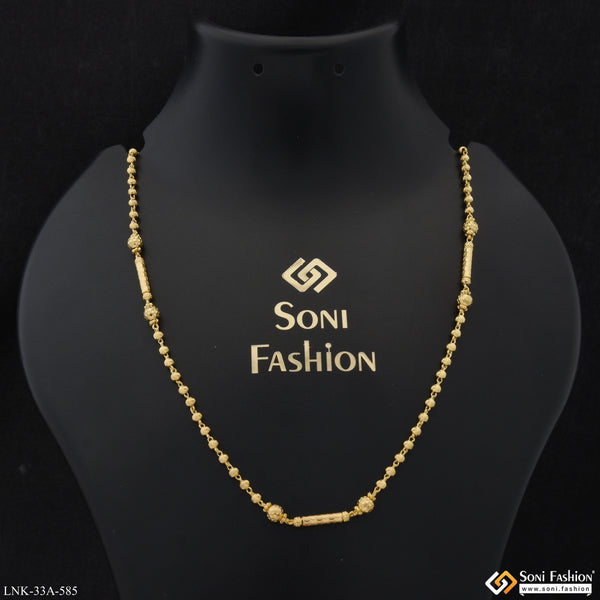 1 Gram Gold Plated Gorgeous Design Necklace for Ladies - Style A585