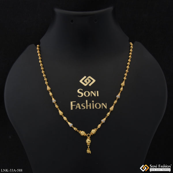 1 Gram Gold Plated Best Quality Necklace for Ladies - Style A588