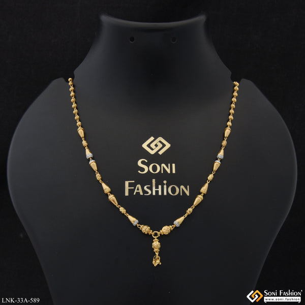 1 Gram Gold Plated Exclusive Design Necklace for Ladies - Style A589