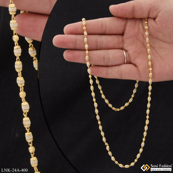 1 Gram Gold Plated Pretty Design Latest Design Tulsi Mala for Women - Style A400