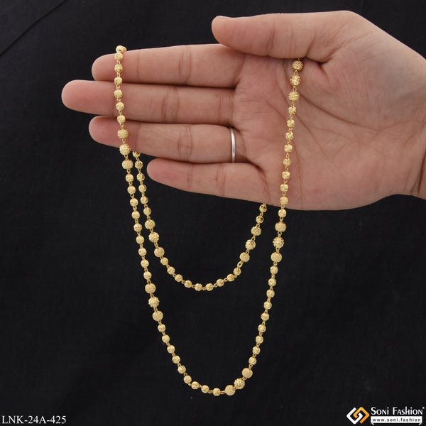 1 Gram Gold Plated Pretty Design Eye-Catching Design Mala for Women - Style A425