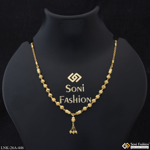 1 Gram Gold Plated Casual Design Designer Necklace for Ladies - Style A446