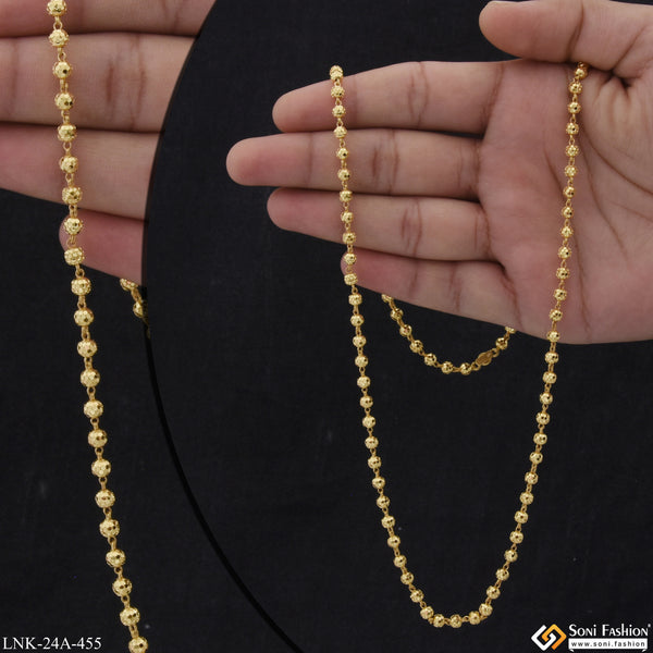 1 Gram Gold Plated Pretty Design Unique Design Mala for Women - Style A455