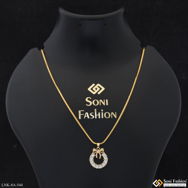 Latest Design Gold Plated Chain Pendant for Ladies - Style A544