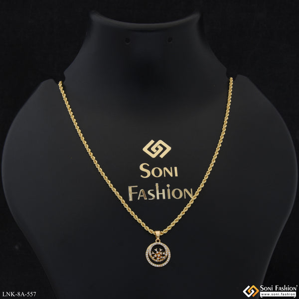 Decorative Design Gold Plated Chain Pendant for Ladies - Style A557