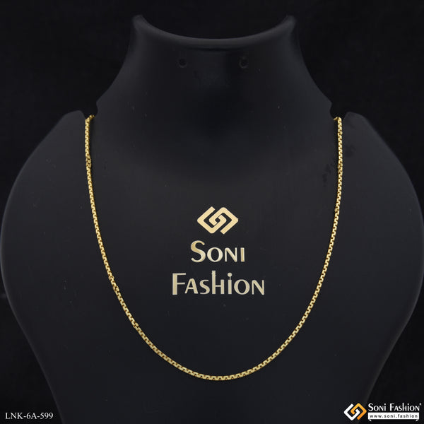 Exclusive Design Gold Plated Chain for Ladies - Style A599