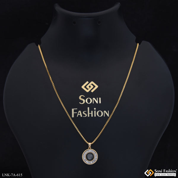 Classic Design Gold Plated Chain Pendant for Ladies - Style A615