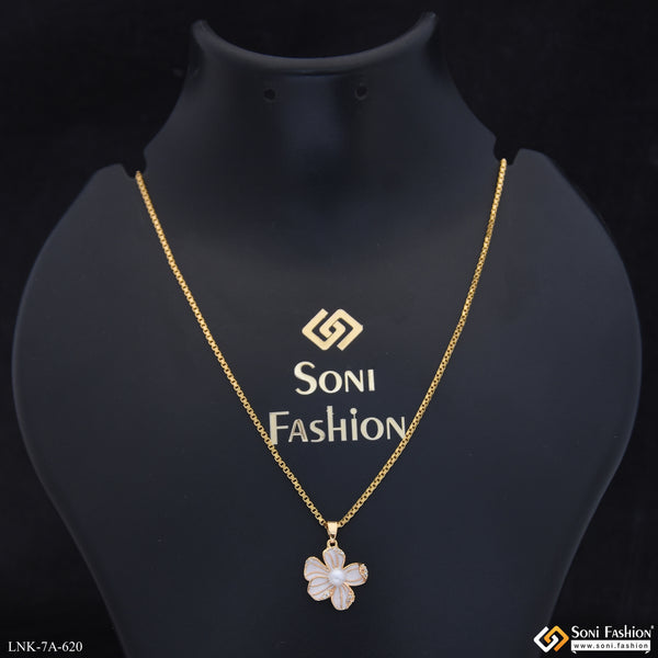 Dazzling Design Gold Plated Chain Pendant for Ladies - Style A620