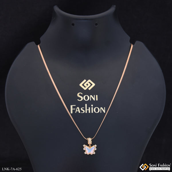 Fashionable Rose Gold Color Chain Pendant for Ladies - Style A625