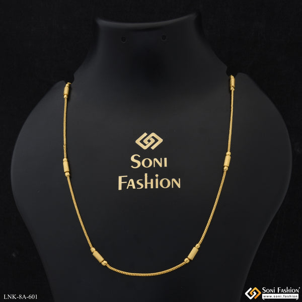 Pipe Gorgeous Design Gold Plated Chain for Ladies - Style A601