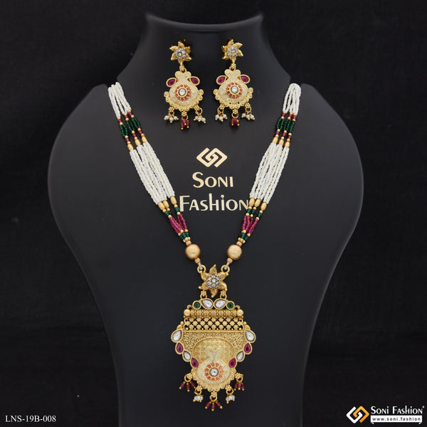 New Style Gold Plated Antique Necklace Set for Women - Style B008