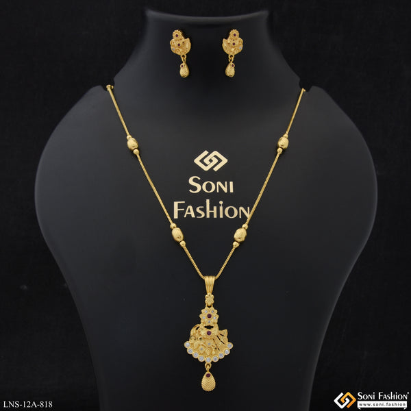 Charming Design Gold Plated Necklace Set for Ladies - Style A818