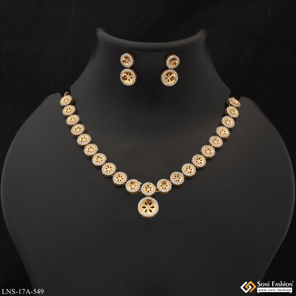 Charming Design Casual Design Gold Plated Necklace Set for Ladies - Style A549