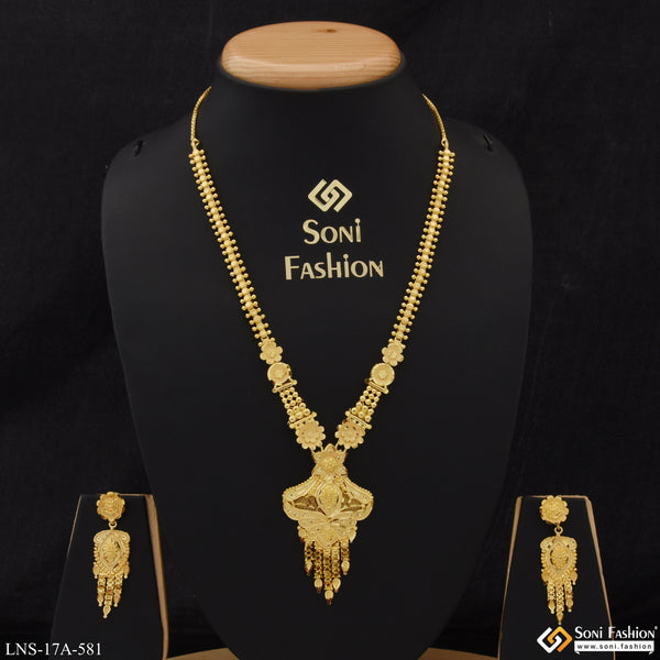 Exclusive Design Designer Gold Plated Necklace Set for Ladies - Style A581