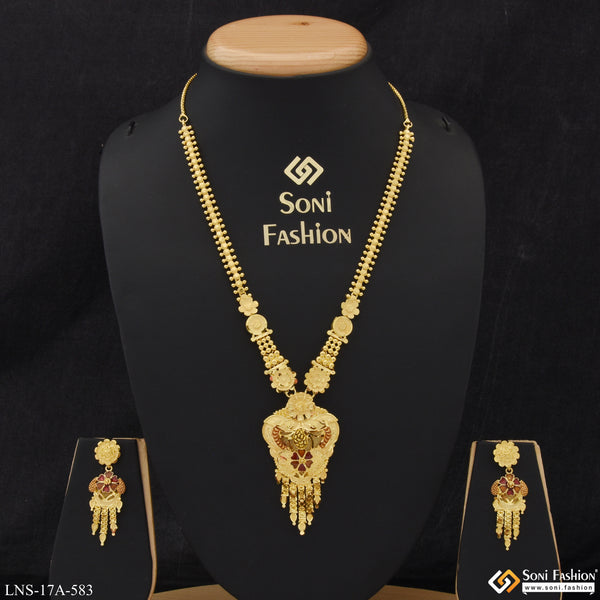 Decorative Design Fashionable Gold Plated Necklace Set for Ladies - Style A583