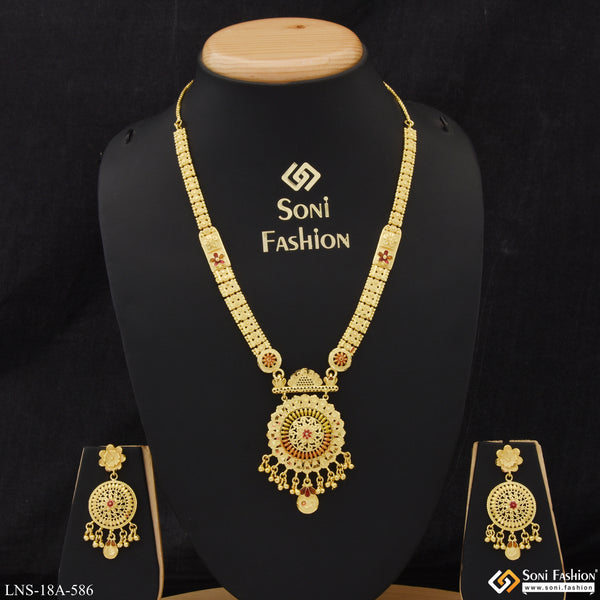 Brilliant Design Chic Design Gold Plated Necklace Set for Ladies - Style A586