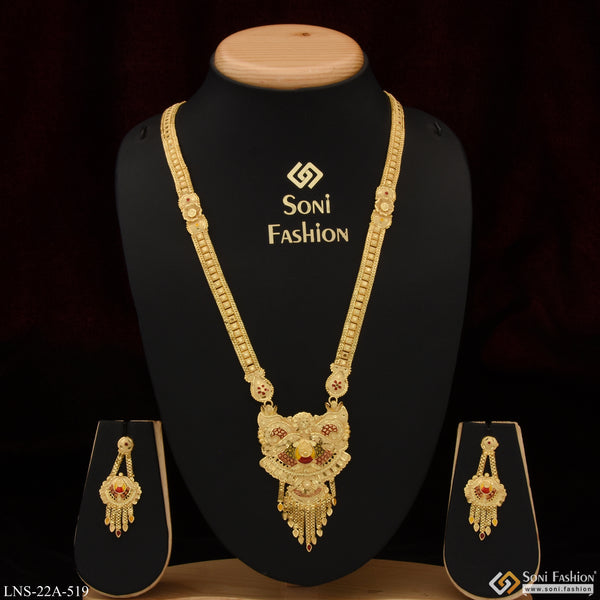 Glamorous Design Lovely Design Gold Plated Necklace Set for Women - Style A519